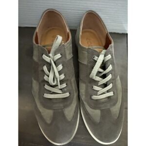 ECCO Gray Leather Fashion Comfort Sneakers EU 45 US Men's 12
